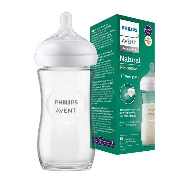 Avent Bib Verre Natural Response 1M+ 240ML