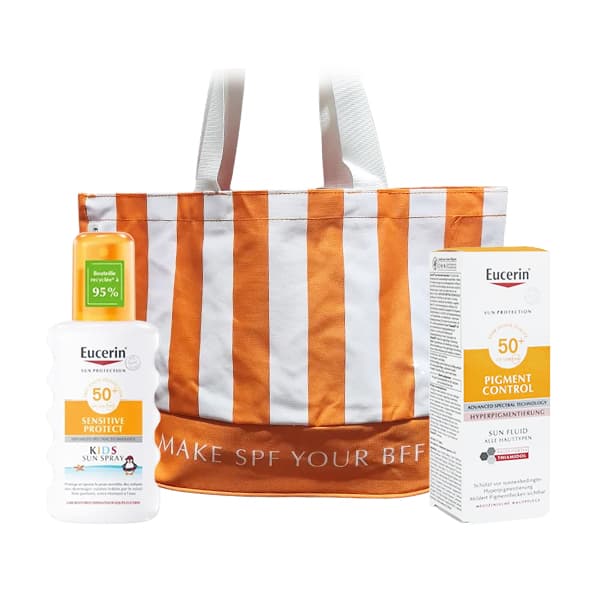 Pack Eucerin Spray Kids 200 ML + Pigment Control Spf50+ 50 ML + Sac Offert