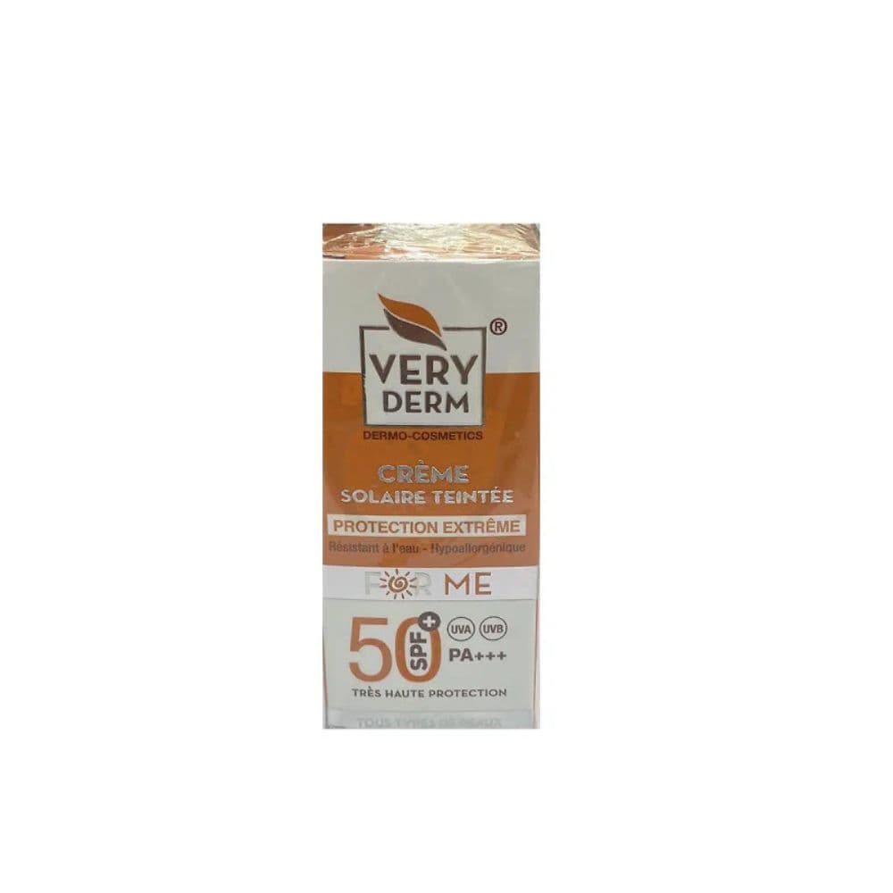 Very Derm Creme Solaire Spf50+ Teinte 50ml