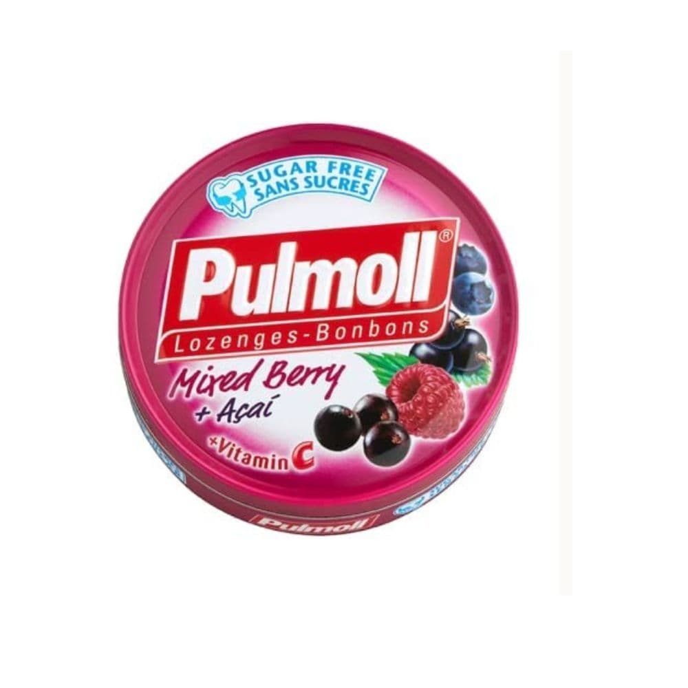 Pulmoll Sans Sucre Saveur Fruits Rouges 45G