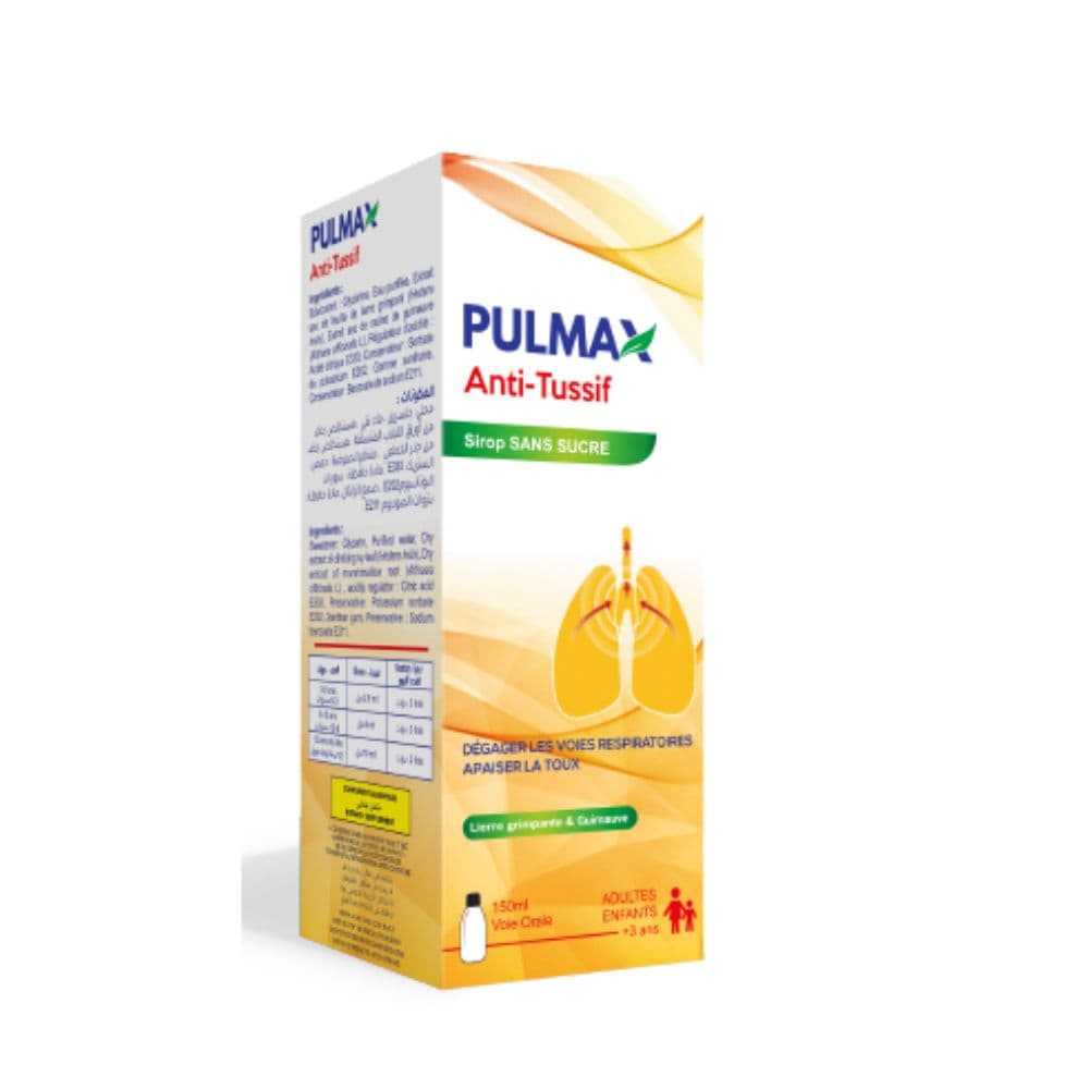 Pulmax Kids Anti-tussif Ss Sucre Sirop 150ML