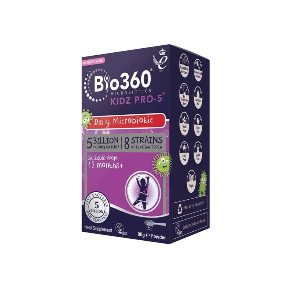 Bio 360 Microbiotics Kidz Pro-5 Poudre 90G