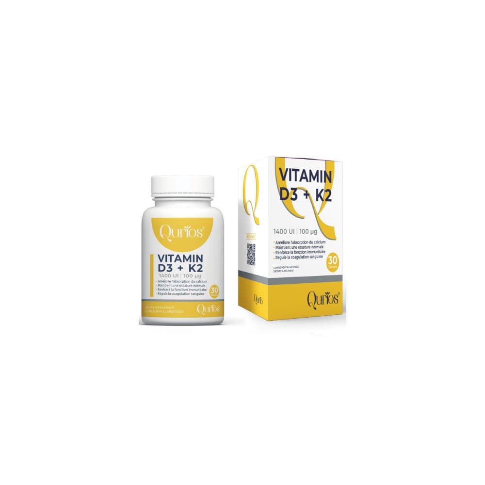 Qurios Vitamin D3+k2 Gelules B/30
