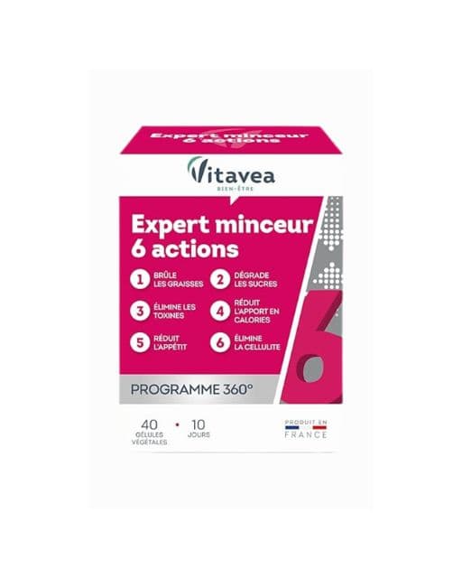 Vitavea Expert Minceur 6 Action 40 Gelules