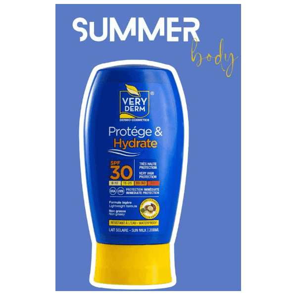 Very Derm Lait Solaire Protege Et Hydrate Spf30