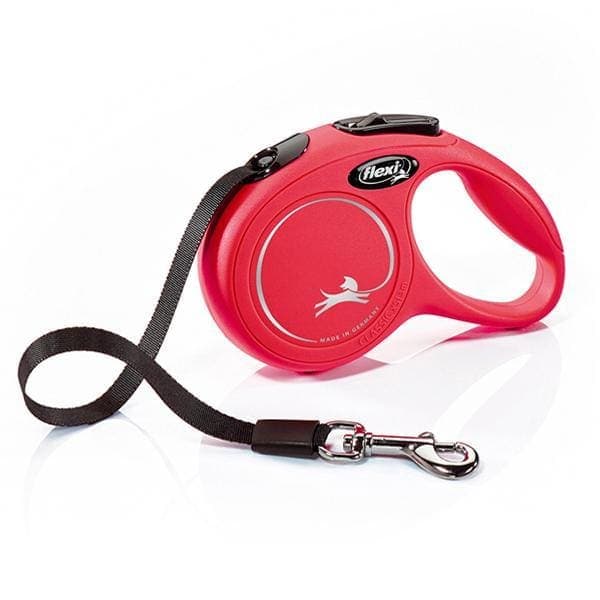 Flexi New Classic Tape Laisse Pour Chien Rouge M 5 M ( 25 Kg)