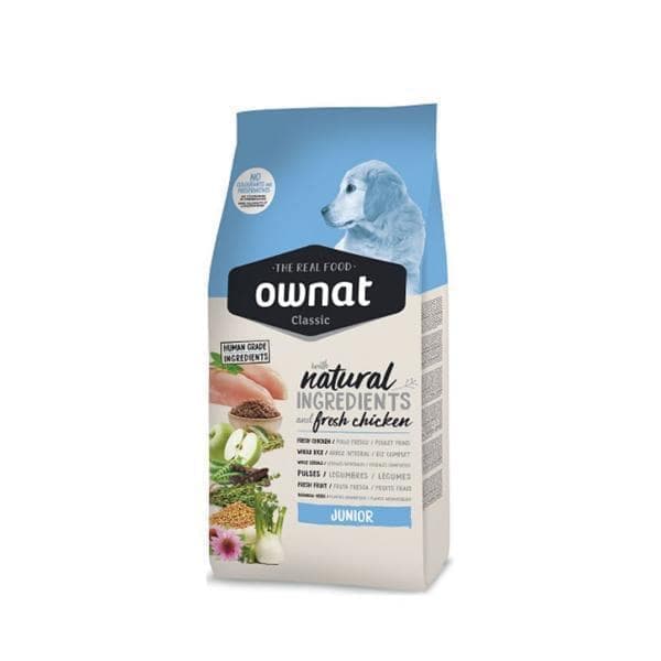 Croquettes Pour Chien Classic Junior Ownat 12 KG