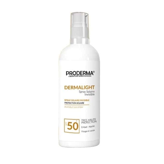 Proderma Dermalight Spray Ecran Solaire Invisible 220 ML SPF 50+ (emballage Deffectueux)