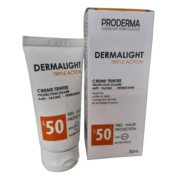Proderma Dermalight Triple Action Creme Teintee SPF 50* (date Proche 05/2026)