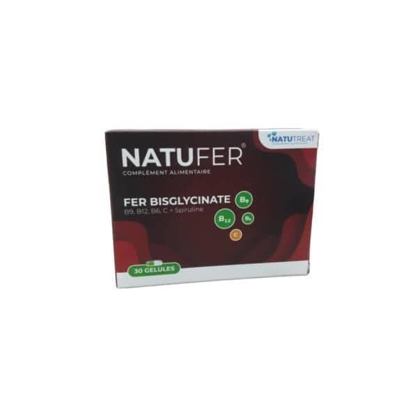 Natufer Bisglycinate B30 Gelules (emballage Defectueux)