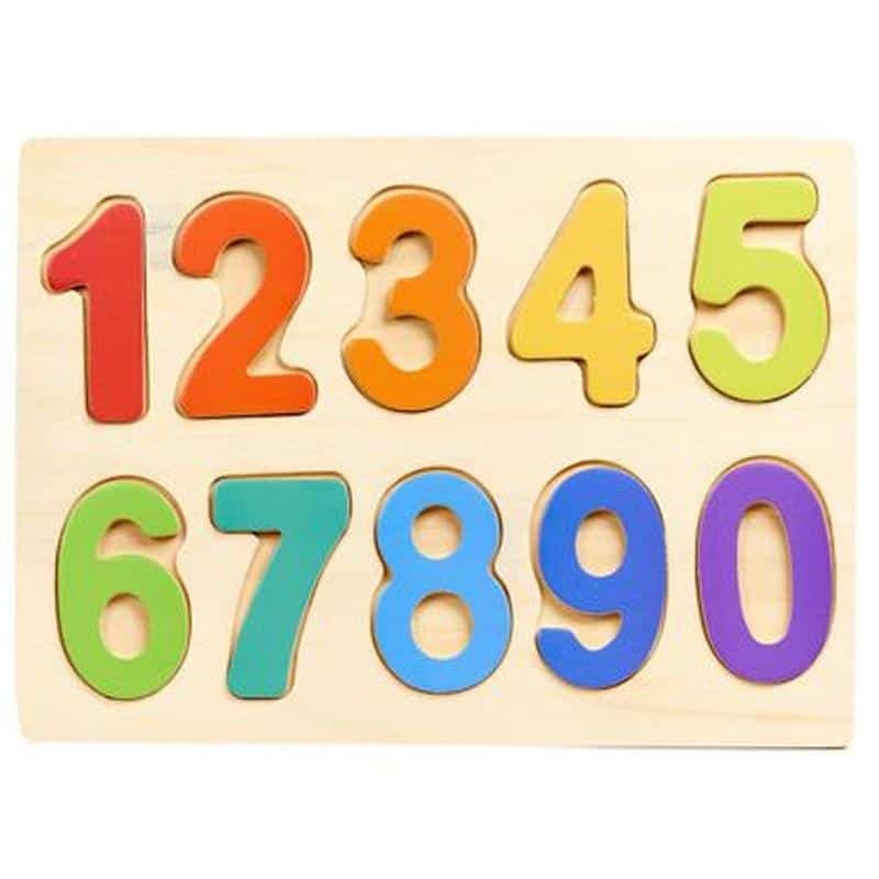 Jouet : Puzzle Chiffres En Bois