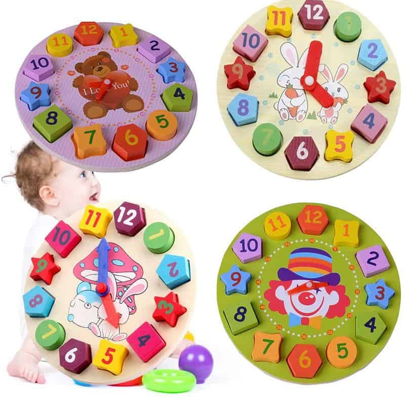 Jouet : Puzzle Montre En Bois