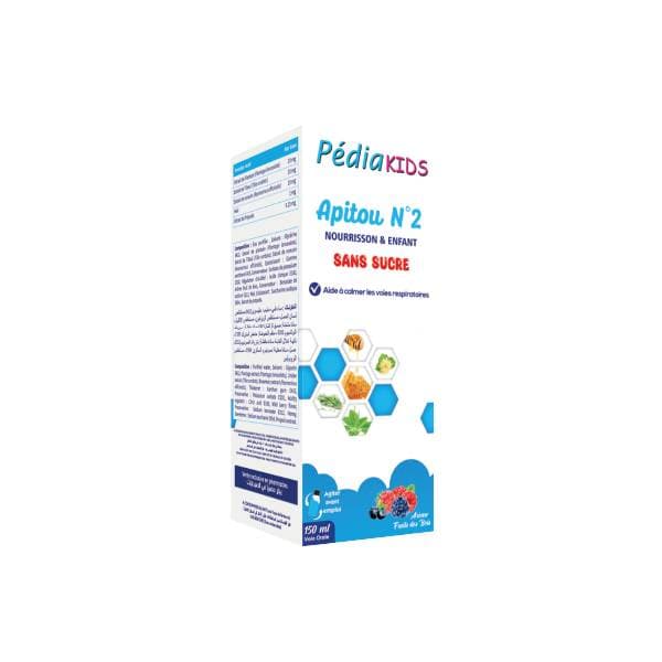 Pediakids Apitou N°2 Sans Sucre 150ml