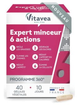 Vitavea Expert Minceurs 6 Actions 40 Gelules