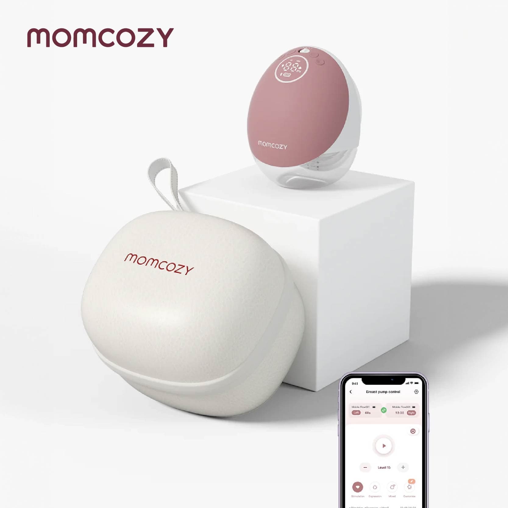 Momcozy Tire Lait Electrique Mains Libres Mobile Flow