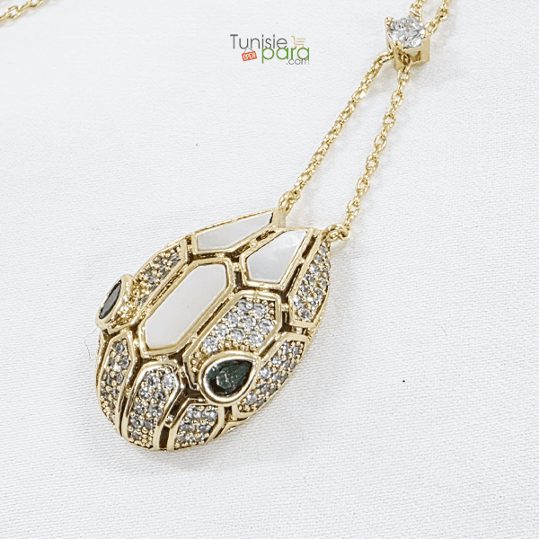 Collier Serpent De Luxe En Acier Inoxydable