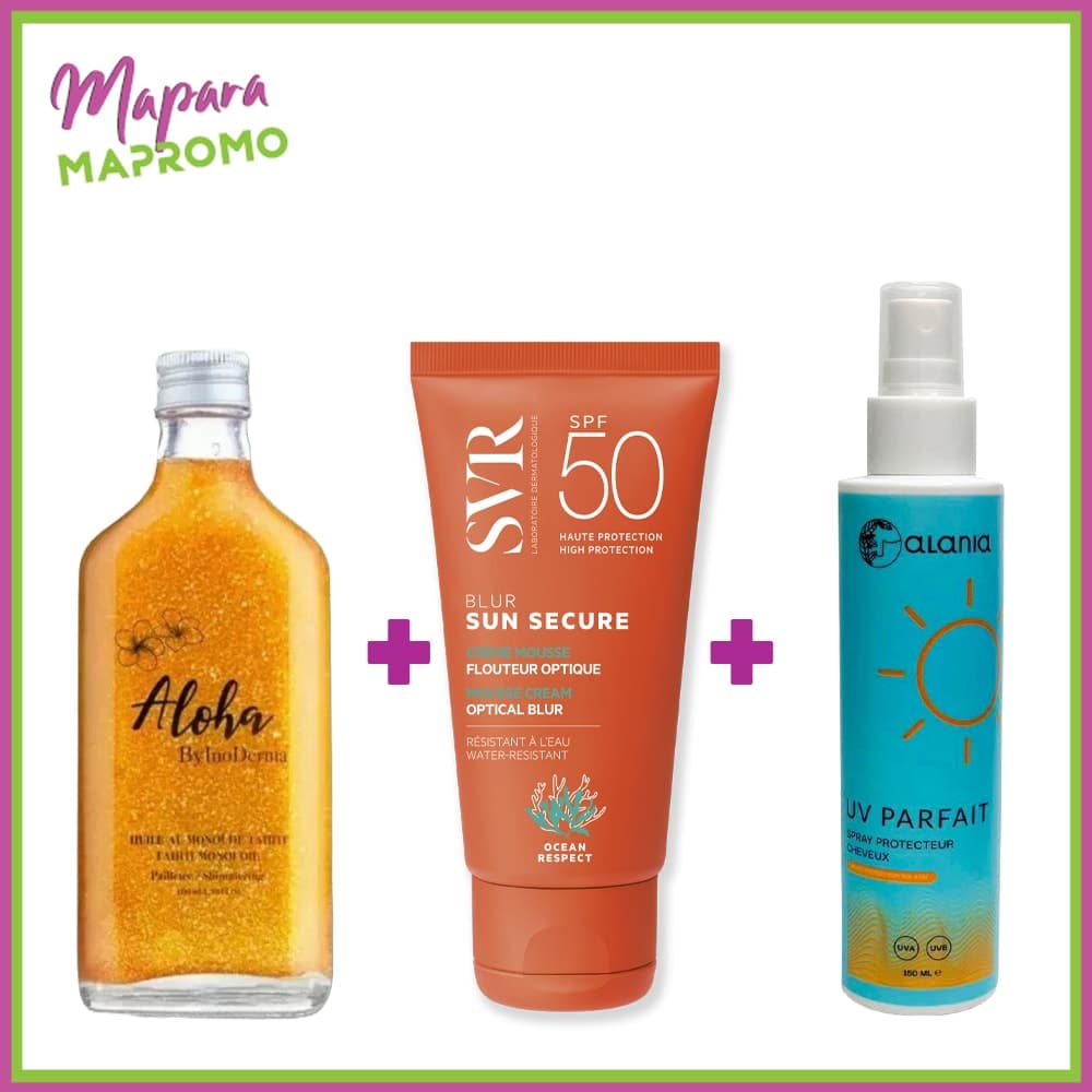 Trio Aloha Gold + SVR Blur + Alania Soin Protecteur Pour Cheveux