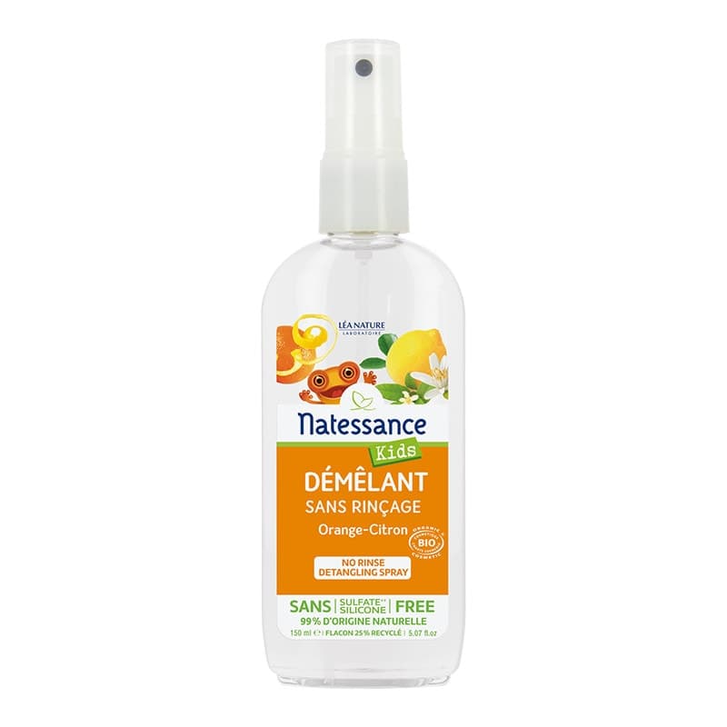 Natessance Kids Demelant Bio Sans Rincage Orange-citron 150 ML