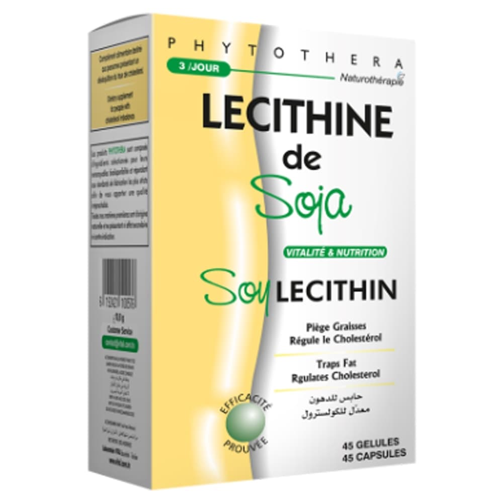 Phytothera Lecithine De Soja 45 Gelules