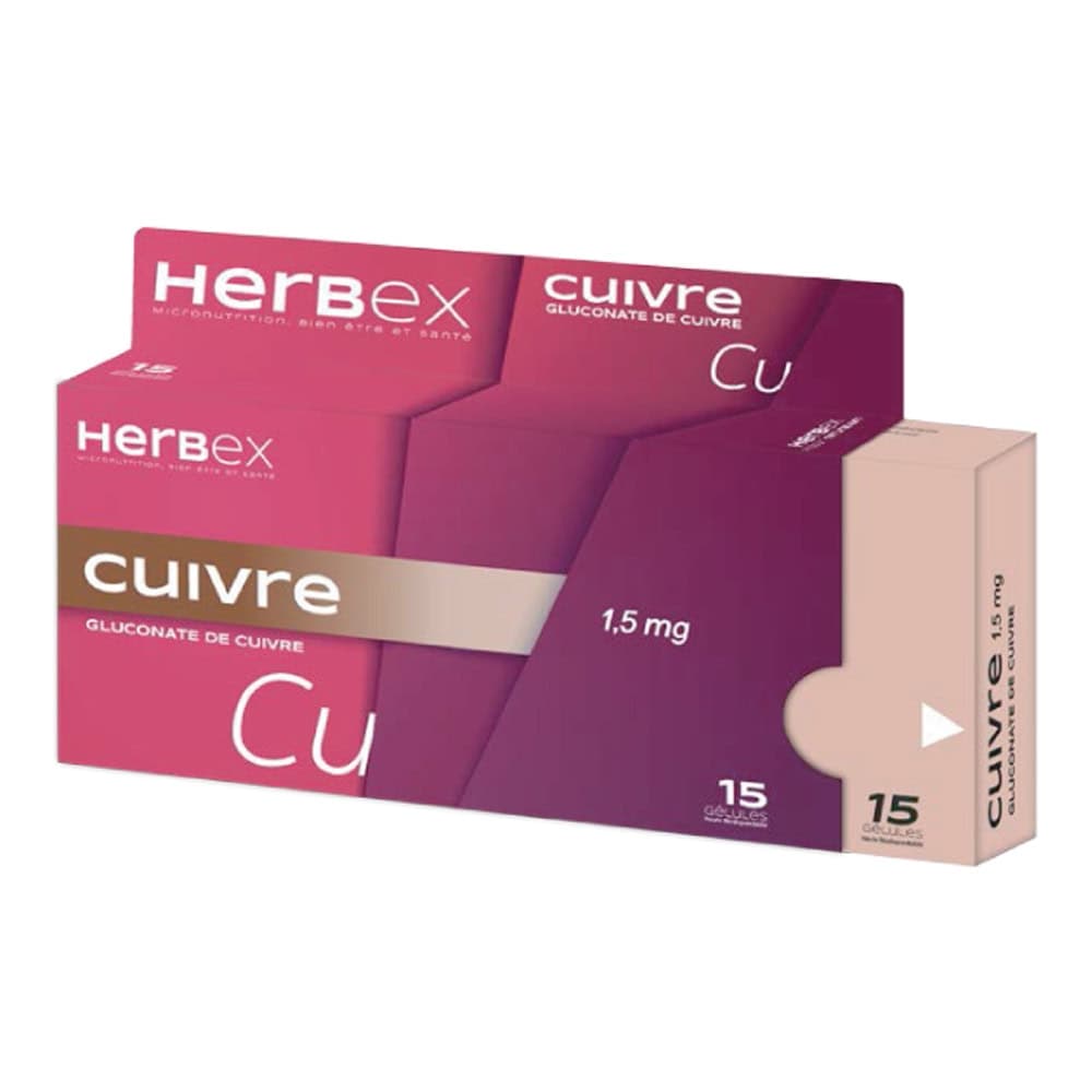 Herbex Cuivre 15 Gelules