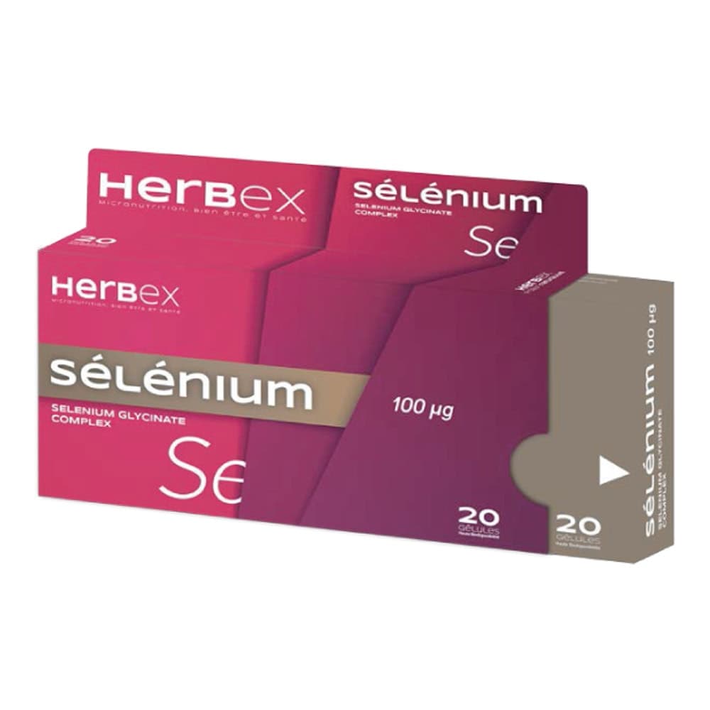 Herbex Selenium 100ug 20 Gelules
