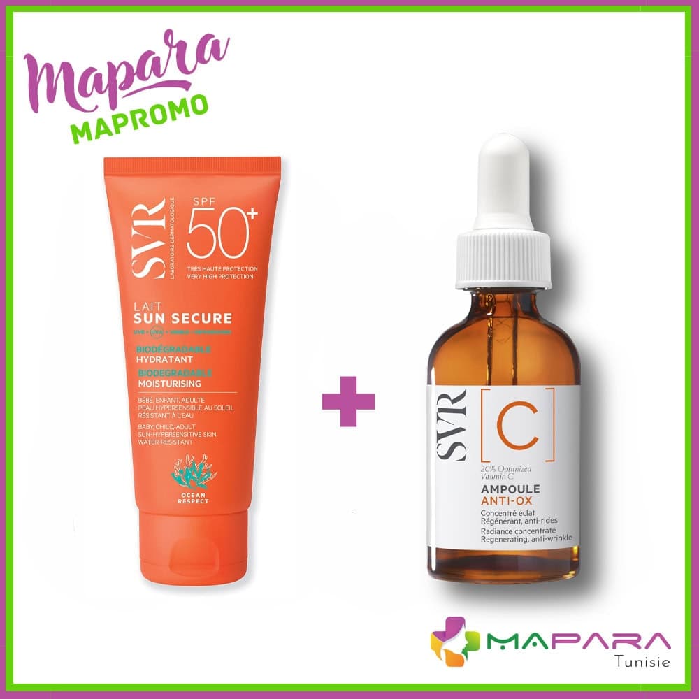SVR Duo Lait Hydratant Invisible Spf50 Et Ampoule C 20% Anti-ox