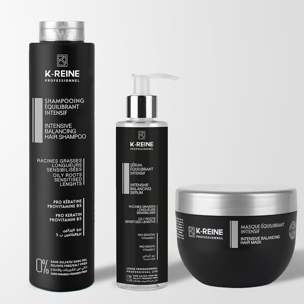 K-reine Kit De Soins Pour Cheveux Gras