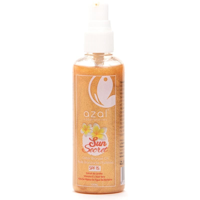 Azal Huile Bronzante Pailletee Doree « Sun Secret » 100ml
