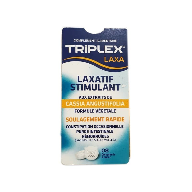 Triplex Laxa Laxatif Stimulant Soulagement Rapide 8 Comprimes