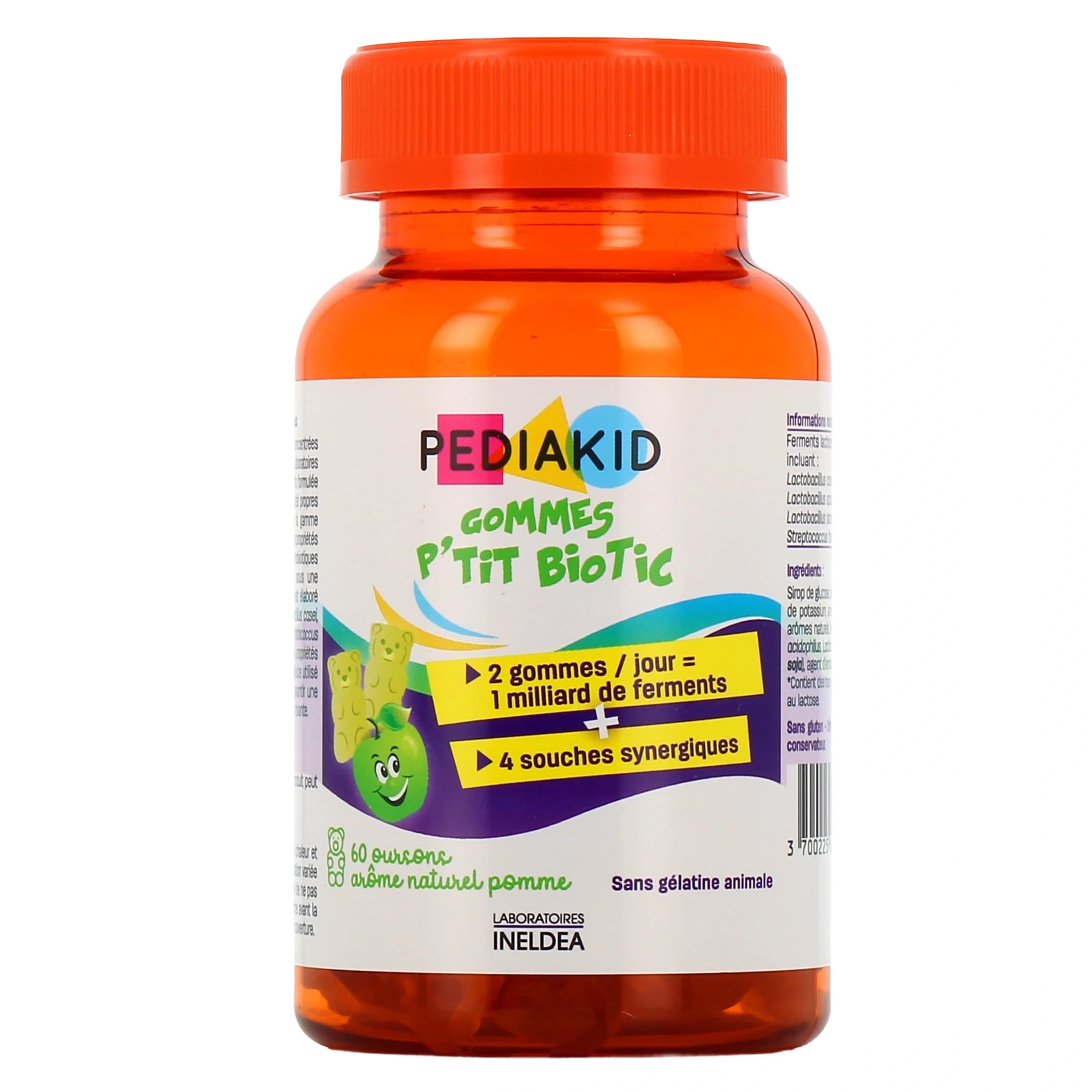 Pediakid Gommes Probiotiques Oursons 60 Oursons