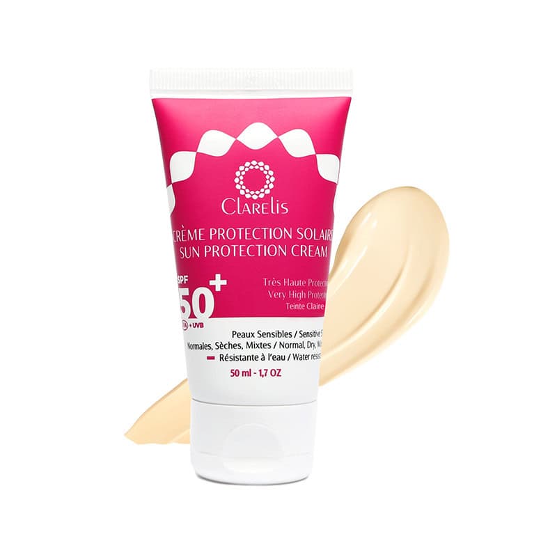 Clarelis Creme Protection Solaire Spf50+ Teinte Claire 50ml