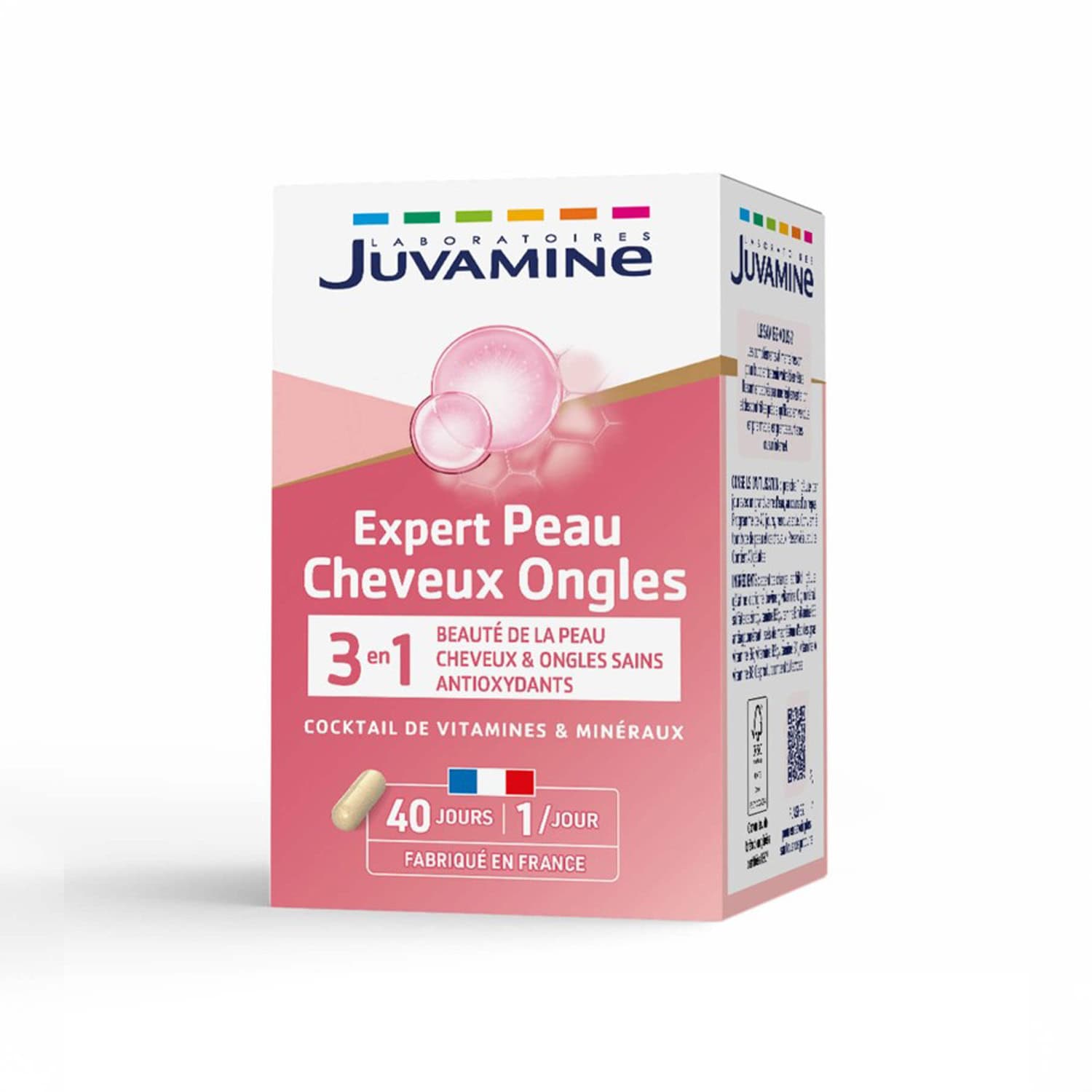 Juvamine Peau Cheveux Ongles 40 Gelules