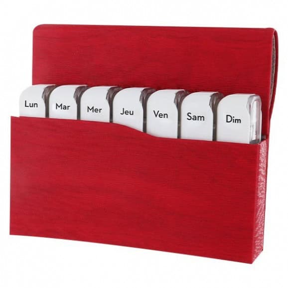 Anycare Pilulier Mini Book Rouge