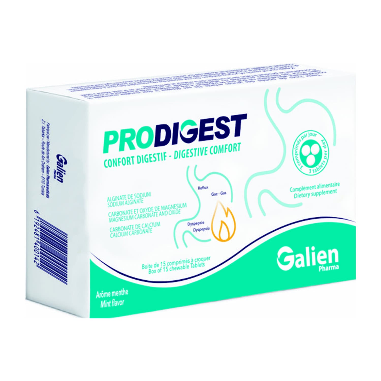 Galien Prodigest 15 Comprimes