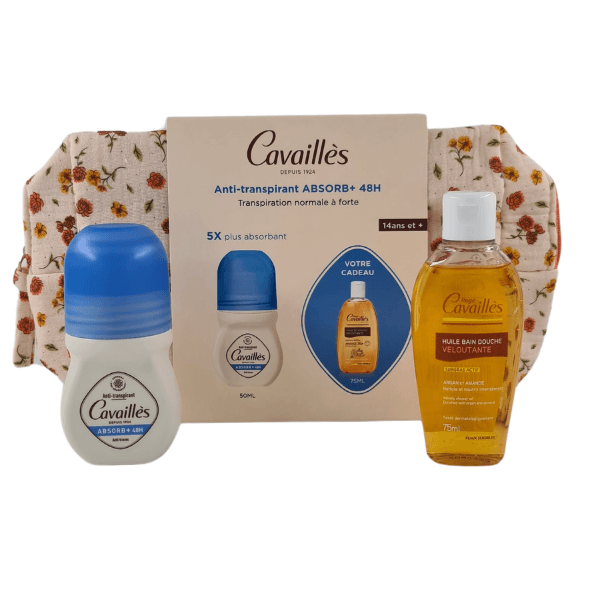 Roge Cavailles Deo Rollon Absorb+ 50ML +huile + Trousse Offert