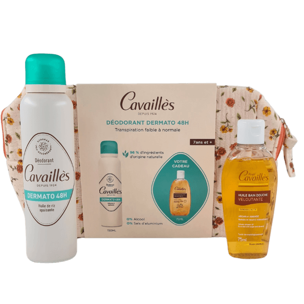 Roge Cavailles Deo Dermato 48H Spray 150ML+ Huile Et Trousse Offert