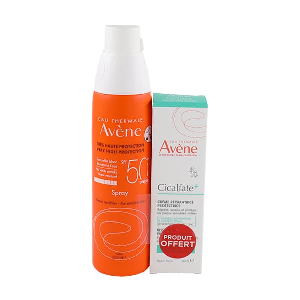 Avene Ecran Spray Spf50+ 200ml + Cicalfate Creme 40ML Offerte