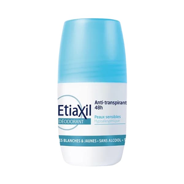 Etiaxil Roll-on Deodorant Anti-transpirant 48H Pour Peaux Sensibles 50ml