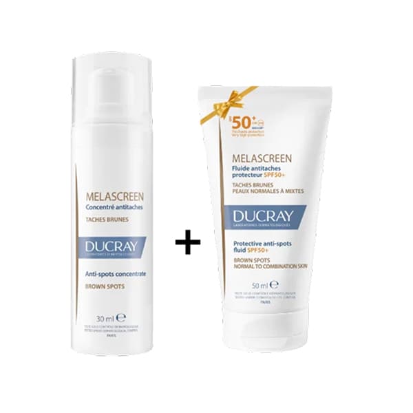 Ducray Melascreen Concentre 30ML + Ecran Fluide Spf50+ 40ML Offert