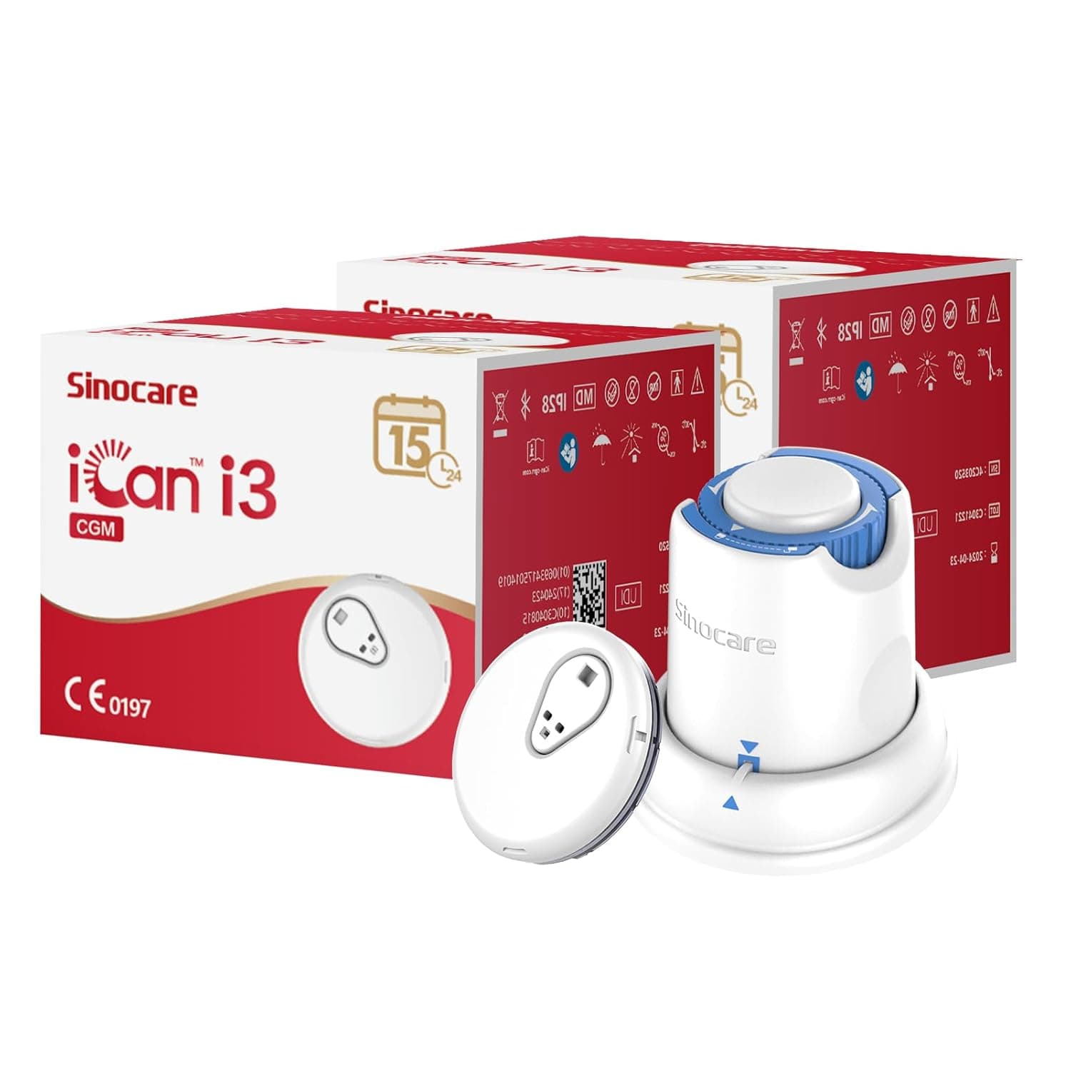 Moniteur De Glucose Continu Sinocare Ican I3 Suivi Glycemie 15 Jours