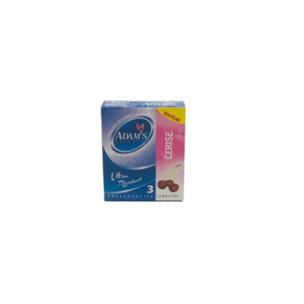 Adams Protect Paquet De 3 Preservatifs Cerise