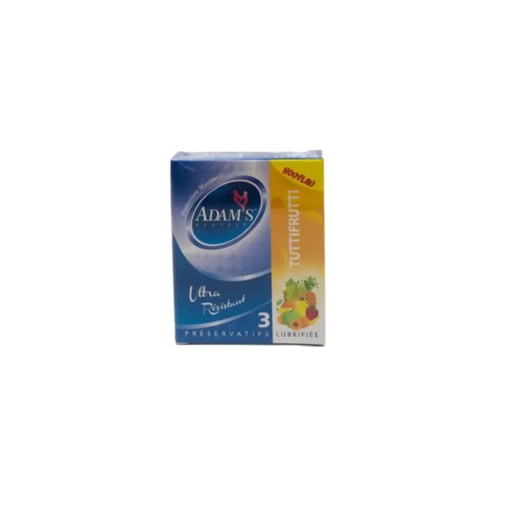 Adams Protect Paquet De 3 Preservatifs Tuttifrutti