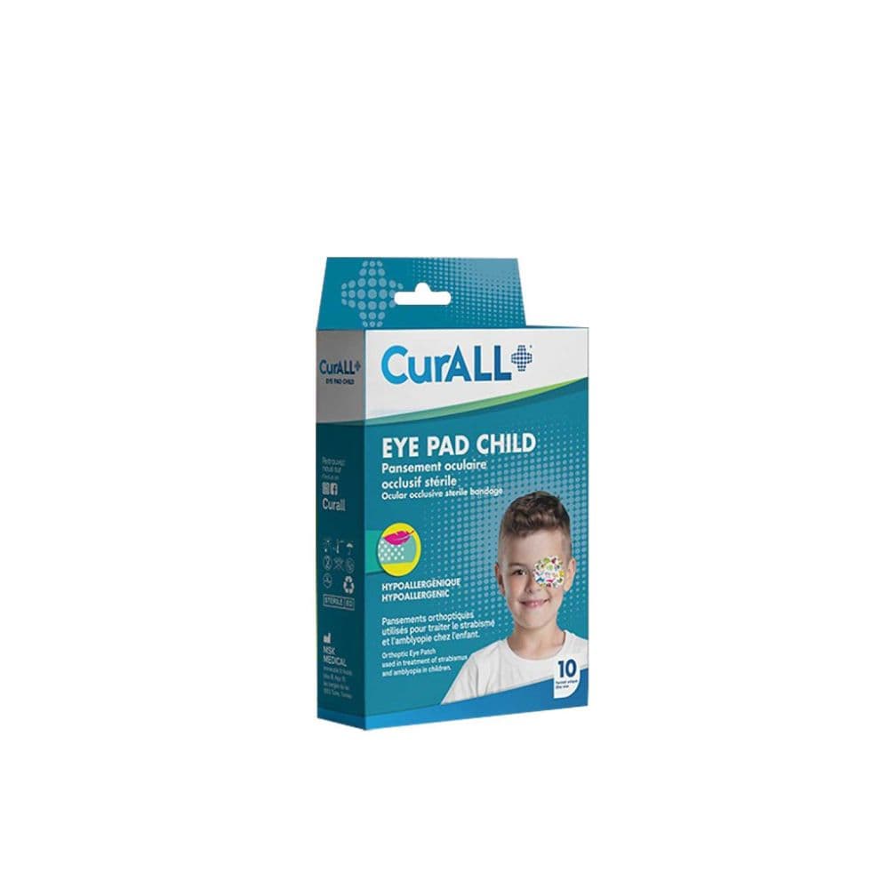 Curall Eye Pad Child Pansement Oculaire Pour Enfants Medium Boite De 10