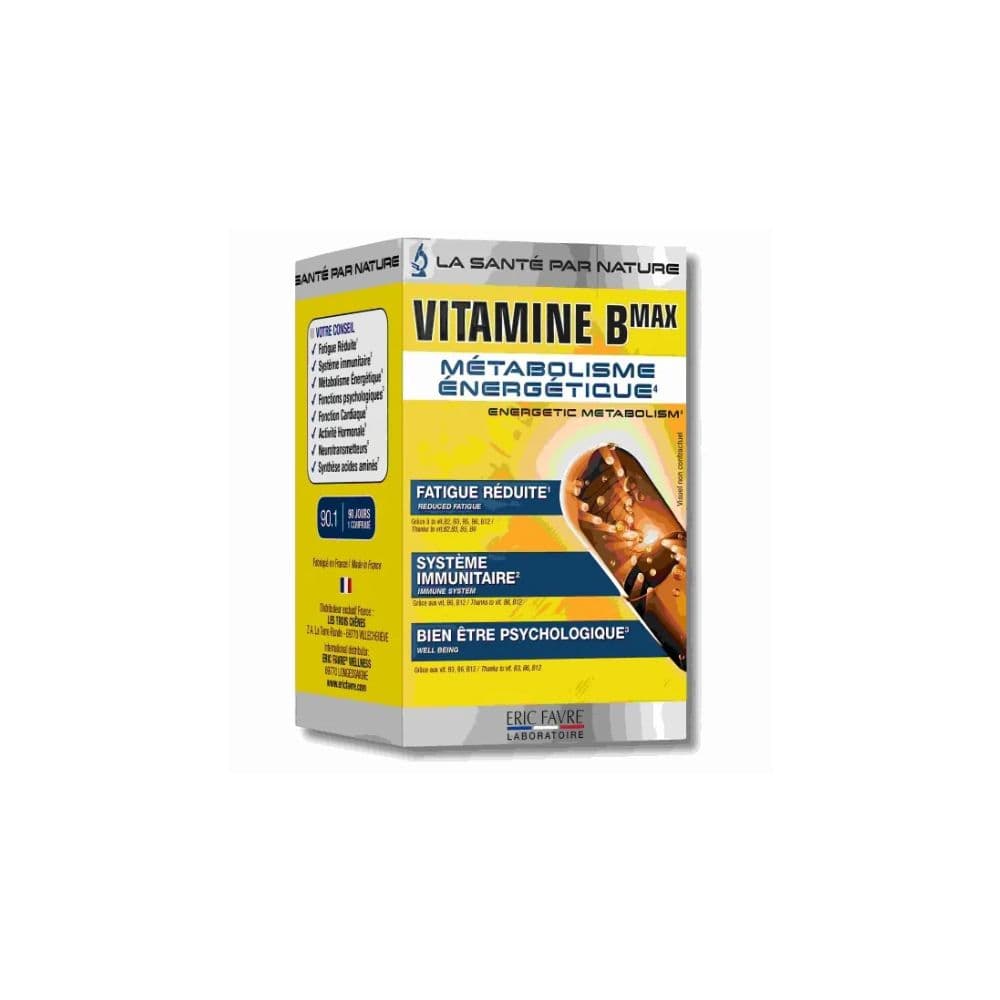 Eric Favre Vitamines B Max Metabolisme Energetique 30 Capsules