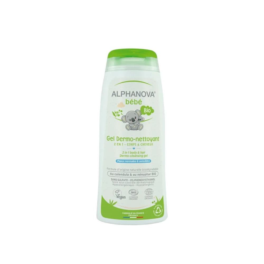 Alphanova Bebe Bio GEL Dermo-nettoyant 2En1 Corps Cheveux 200ml