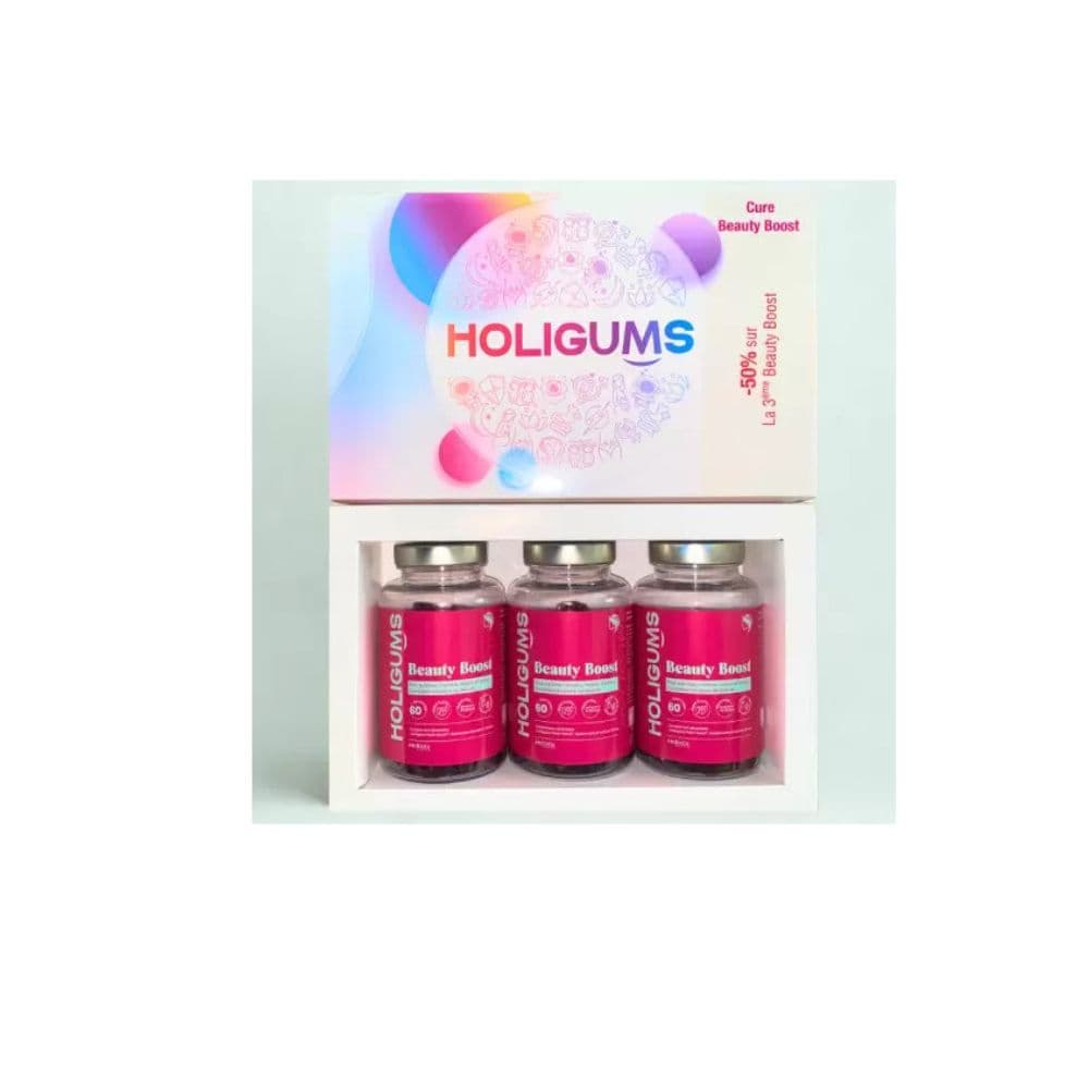 Holigums Beauty Boost 2 Boites X 60 Gummies 2 Achetes + 3Eme A -50%