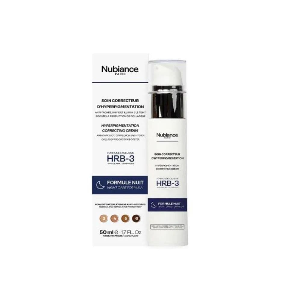 Nubiance Creme Soin Correcteur D Hyperpigmentation Hrb-3 Formule Nuit 50ml