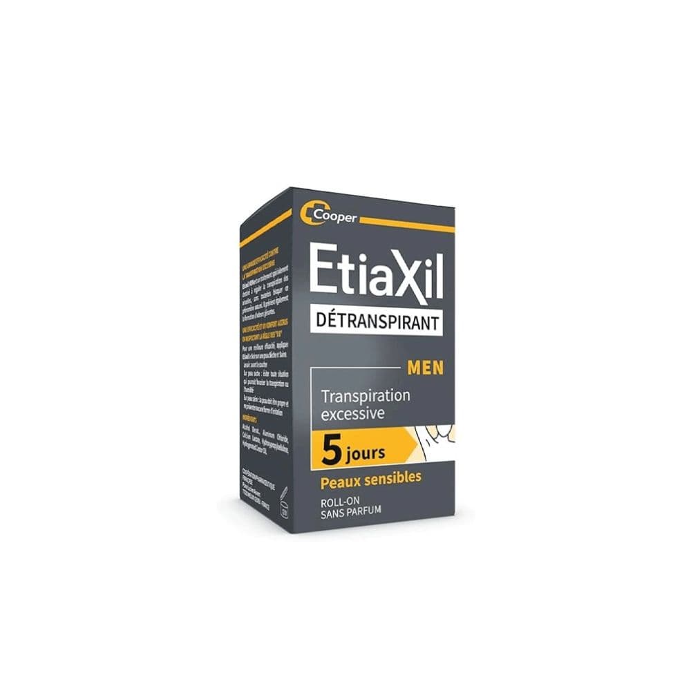 Etiaxil Detranspirant Men Roll On Peaux Sensibles 15ml