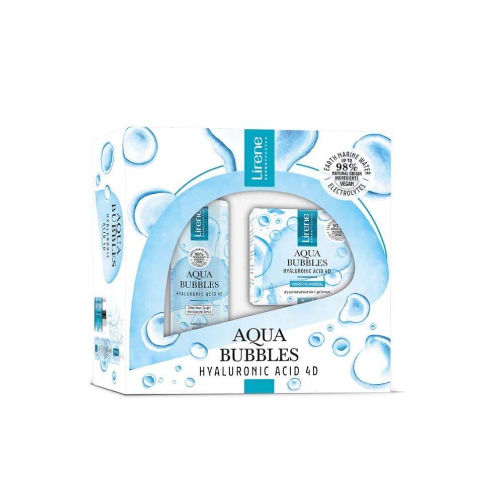Lirene Aqua-bubble Coffret Mousse 200ML+GEL Hyaluron