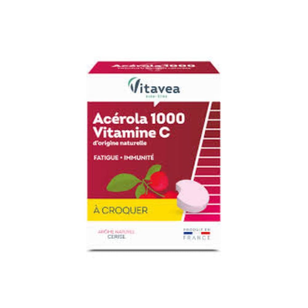 Vitavea Acerola 1000 Vitamine C 28 Comprimes A Croquer